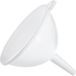 GastroMax tratt, vit, plast, Ø13cm