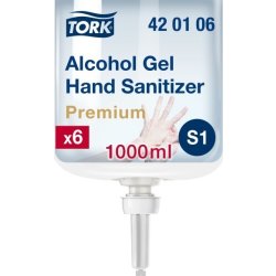 Tork S1 Premium Hånddesinfektion 80% | Gel | 1 L