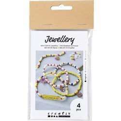 Mini DIY Set smycken, armband, krympplast, grund