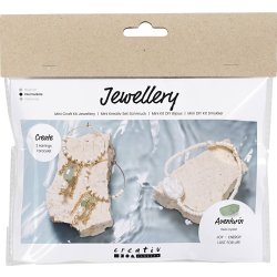 Mini DIY-kit smycken, armband+örhängen, aventurin