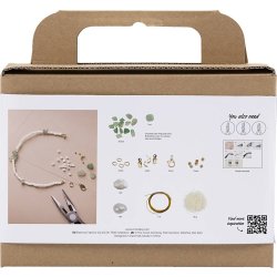 Mini DIY Kit Smykker, halskæde+armbånd m/aventurin