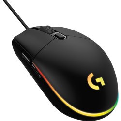 Logitech G203 Lightsync gamingmus, svart