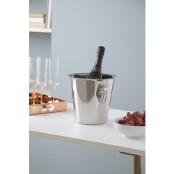 Vin- og champagnespand, rustfrit stål, 4,3 L.