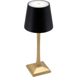 Securit® LED bordlampe Roma, guld/sort