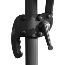 Hængeparasol Ø3m inkl. fod og overtræk, beige