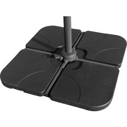 Hængeparasol Ø3m inkl. fod og overtræk, beige