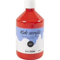 Akrylfärg A'Color 500 ml matt röd