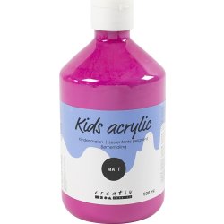 Akrylfärg A'Color 500 ml matt rosa