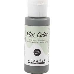 Hobbyfärg Plus Color 60ml mörkgrå