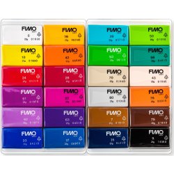 Fimo Soft Ler Colour pack, 24 x 25g, basic