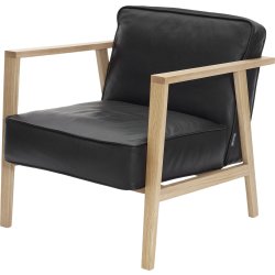LC1 Loungestol, Svart/Ek