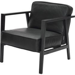LC1 Loungestol, Svart/Svart Ek
