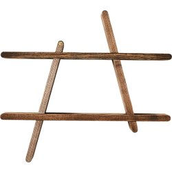 A-Shelf 46x52x9 cm, Medium, Oljad ask