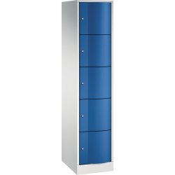 CP Förvaringsbox Resisto, 1x5 fack, H195, grå/blå