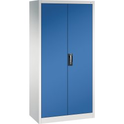 CP materialskåp 4 hyllor, 1840x928x453mm, grå/blå