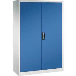 CP materialskåp 4 hyllor, 1840x1198x453mm, grå/blå