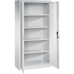 CP arkivskab m. 4 hylder, 930x1950x400 mm, grå