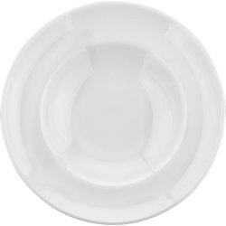 Gourmet Djup tallrik med kant, Vit, 24 cm
