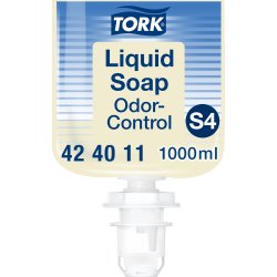 Tork S4 tvål, Odor-Control, oparfymerad, 1 l