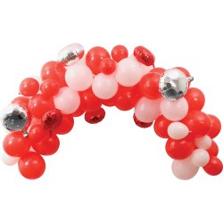 Ballongbåge, röd mix, 70 ballonger