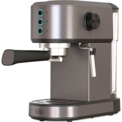 BLACK+DECKER Espressomaskin, rostfritt stål