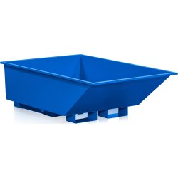Tipcontainer lav 550 l blå
