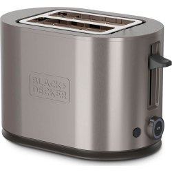 BLACK+DECKER Brödrost för 2 skivor, grå