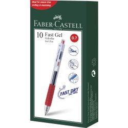Faber-Castell Fast Dry Rollerpen | Rød