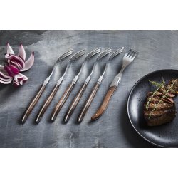 Laguiole by Hâws Steak gafler, 6 stk. wenge