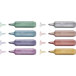 Faber-Castell Highlighter | Metallic | 8 farver