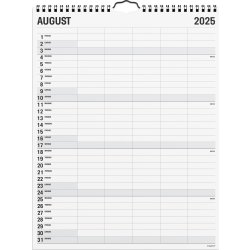 Mayland 2025 Black/White Familiekalender, 5 kol.