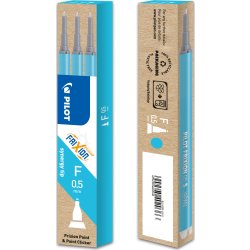Pilot FriXion Point Refill | F | Lyseblå | 3 stk.