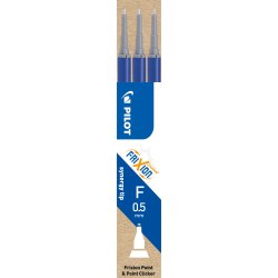 Pilot FriXion Point Refill, Blå, 3 st