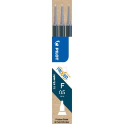 Pilot FriXion Point Refill | F | Blåsort | 3 stk.