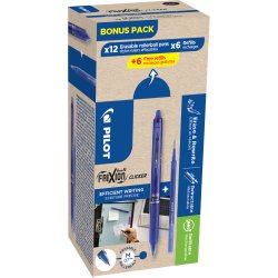 Pilot FriXion Clicker Greenpack, Rollerball, Blå