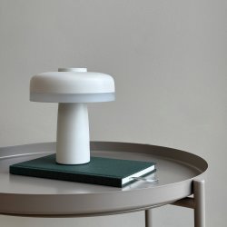Dyberg Larsen Porter LED-bordslampa, vit