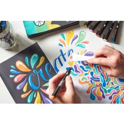 Sharpie Creative Akryl Marker | Sort/hvid | 2 stk