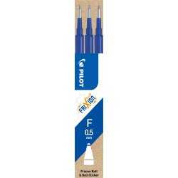 Pilot FriXion Ball Clicker Refill, blå, 3 st.