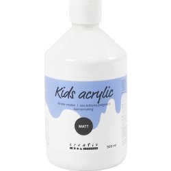 Akrylfärg A'Color 500 ml matt vit