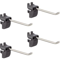 Elfa lång rak krok, 4 st., matt grå