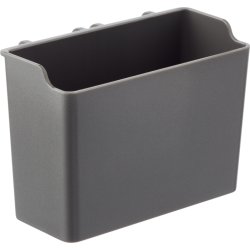 Elfa hög smal låda, matt grå