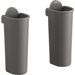 Elfa cylinder, 2 st., matt grå