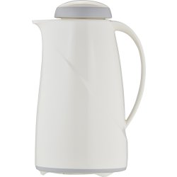 Helios Wave termoskanna med vridlock, 1L, vit