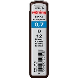 Rotring ring Tikky Stift, B, 0,7 mm, 12 st.