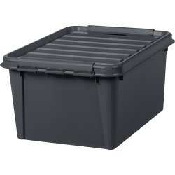 SmartStore Återvunnen plastlåda inkl. lock, 32L