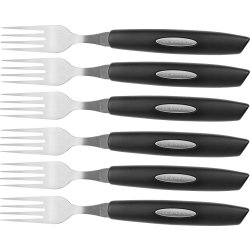 Scanpan Classic Steakgaffel, Sort, 6 stk.