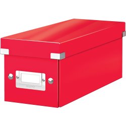 Förvaringsbox Leitz Click & Store, CD, röd