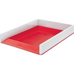 Leitz WOW Brevkorg, Vit/Röd
