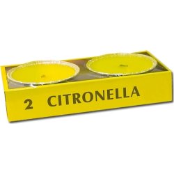 Citronellaljus i aluminiumbricka, 10 timmar, 2 st.