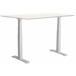 Sun-Flex III höj-/sänkbart bord, 140x80, Vit/vit